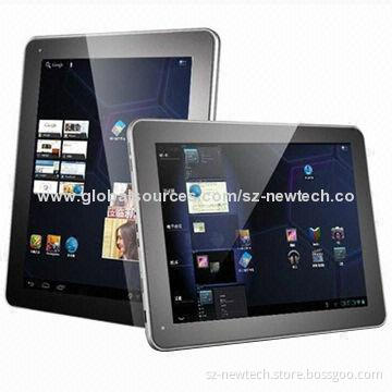 9.7-inch Android 4.2 3G Tablets, MTK8389 Quad-core, 1/8GB, GPS, TV, FM Radio, Bluetooth, Dual-SIM
